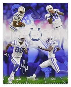 Marvin Harrison Autographed Photograph - 16x20 Collage Memories - Mounted Memories Certified - Autographed NFL Photos