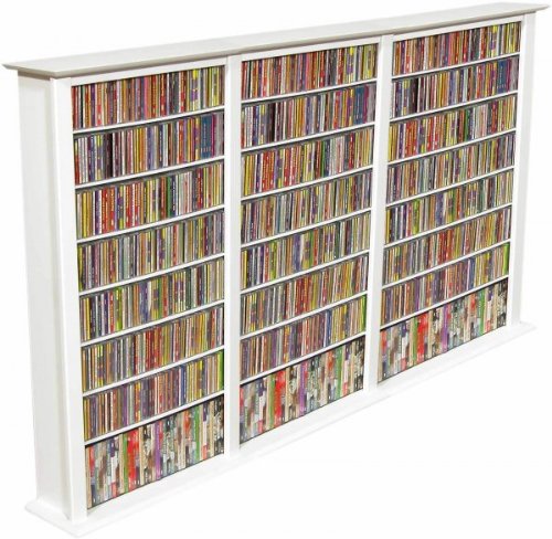 Spartak Bookcase Media Tower - Triple 2403WHITE (White) (50