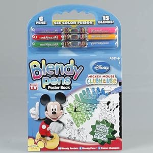 Blendy Pens Poster Book- Mickey Mouse Clubhouse
