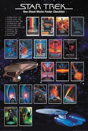 Star Trek I-X - Movie Poster Checklist - Movie Poster