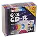 Memorex 700MB/80-Minute 24x CD-R Media (Colors, 10-Pack with Slim Jewel Cases)