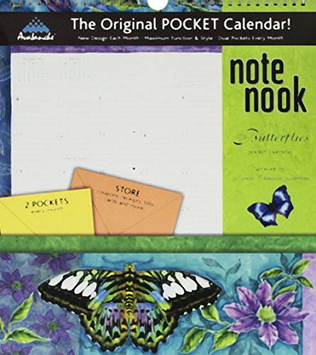 Butterflies Note Nook 2015 Pocket Calendar