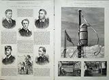 1875 Arctic Expedition Ship Alert Discovery Officers Discovery
