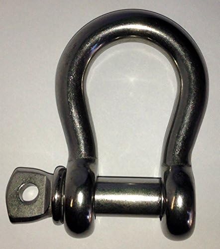 XYZ Boat Supplies 316 Stainless Steel D- Shackle R (3/16-3 Pack, Standard)