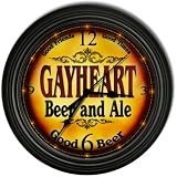 GAYHEART 'S Beer and Ale Cascading Pub Wall Clock
