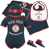 Majestic Boston Red Sox Newborn Rookie of the Year 5 Piece Gift Pack