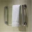 Thermique 37" Wall Mounted Heated Glass Towel Warmer with Timer - Polished Chrome