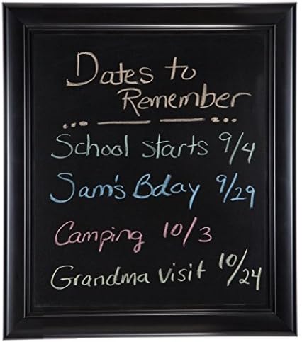 Decorative Words 11" x 14" Chalk Board framed in 1-1/2" Black wood frame, Sawtooth hanger is attached for easy hanging