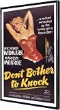 Don't Bother to Knock 11x17 Framed Poster