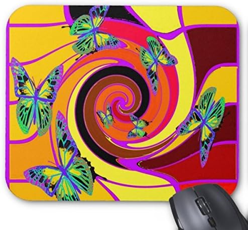 Fly Mousepad Rectangle Non-Slip Rubber Mousepad Gaming Mouse Pad Custom Butterflies Modern Art Design By Sharles Mouse Pad