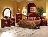 Cabrillo Collection Spread Headboard 5 Piece Set By Sandberg Furniture with Gold Shipping