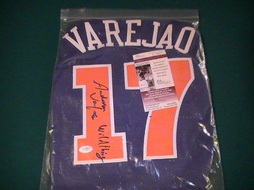 ANDERSON VAREJAO SIGNED AUTOGRAPHED CLEVELAND CAVALIERS JERSEY WILD THING INSCRIBED JSA AUTHENTICATED