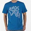 Kangaroo Poo Mens Worded Splat T-Shirt Royal