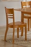 Powell La Grange "Natural" Dining Side Chair, 17-3/4-Inch Seat Height, 2-Piece in 1 carton