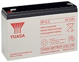 Yuasa NP12-6 Blei-Akku 6V (Faston 250-6,3mm)