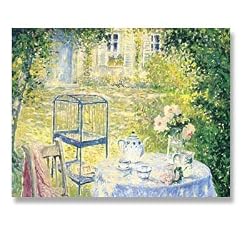 Lunch Under a Pergola - Box Set of 12 Greeting Cards and Patterned Envelopes