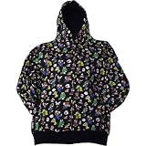 Nintendo Super Mario Bros. 3 All Over Design Mens Zip Front Hooded Sweatshirt