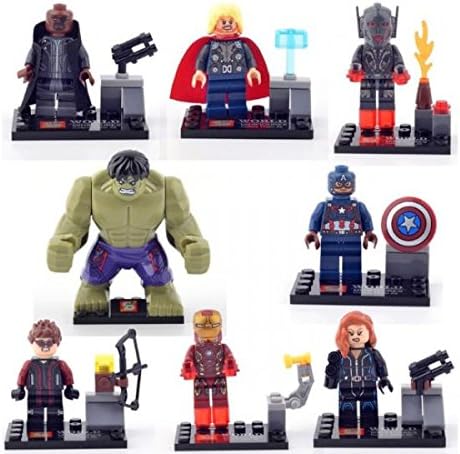 Avengers 2 Age of Ultron Building Bricks Block Sets Education Toys PVC Action Mini Figures 8 Pcs/Set # 271-49