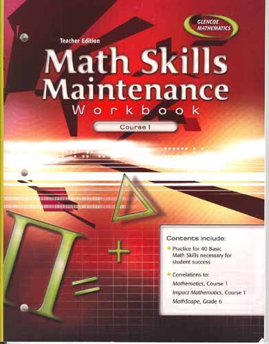 Math Skills Maintenance Workbook Course 1(6th Grade)