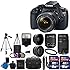 Canon EOS Rebel T5 18MP EF-S Digital SLR Camera USA warranty with canon EF-S 18-55mm f/3.5-5.6 IS [Image Stabilizer] II Zoom Lens & EF 75-300mm f/4-5.6 III Telephoto Zoom Lens + 58mm 2x Professional Lens +High Definition 58mm Wide Angle Lens + Auto Power Flash + UV Filter Kit with 24GB Complete Deluxe Accessory Bundle