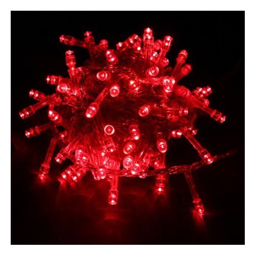 détail KKGUD LED Fée Lumière Lumières de Noël Fête de Noël pour Cordes (10M, 100 LED) avec 8 Fonction Commutable-Peuvent être Connectés en Série- Rouge