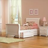 IMAGE OF Full Sleigh Bed with Matching Footboard in White by Atlantic Furniture