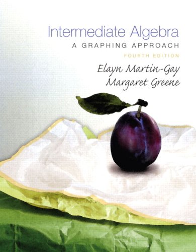 Intermediate Algebra: A Graphing Approach (4th Edition)