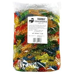 Haribo Gummi Candy, Centipedes, 5-Pound Bag