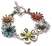 Lucky Brand Floral Link Bracelet, 7.5"