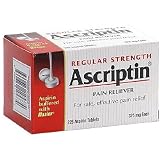 Ascriptin Pain Reliever Aspirin Tablets Buffered with Maalox, Regular Strength, 325 mg, 225-Count Bottles (Pack of 2)