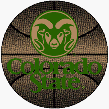 Buy Colorado State Rams 24 Basketball-Shaped Rugs (Set of SIX) by Logo Rugs