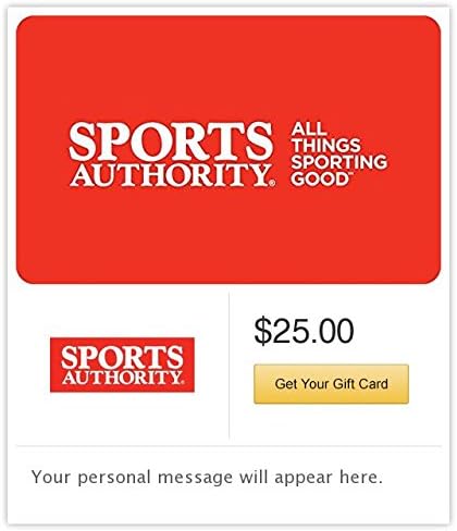 Sports Authority Gift Cards - E-mail Delivery