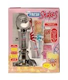 Fresh Shakes Maker - Chrome mixer with tumblers, crazy straws and 15 large servings