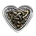 Heart with Gold & Silver Celtic Knot Heart