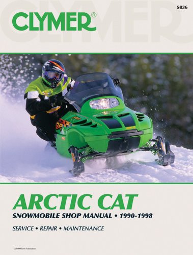 clymer arctic cat  snowmobile shop manual 1990 1998