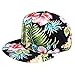 Asher Fashionable Unisex Floral Blossom Print Vintage Baseball Snapback Cap