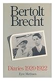 Bertolt Brecht diaries 1920-1922
