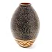 Handcrafted Antique Style Ceramic Flower Bud Vase / Jar With Tribal Band
