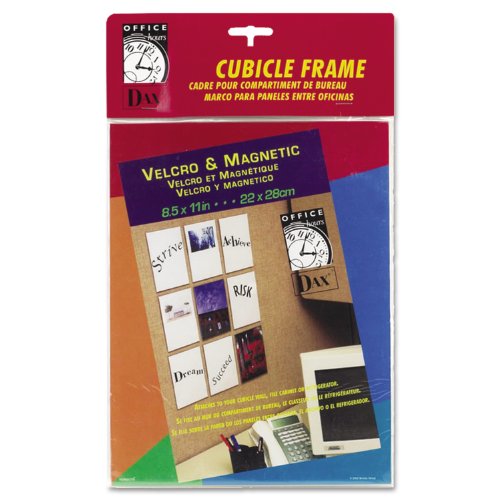  DAX N140285M Velcro Magnetic Cubicle Photo Document Frame, Acrylic, 8 1/2 x 11 Inches, Clear