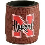 Nebraska Cornhuskers Brown Football Can Koozie