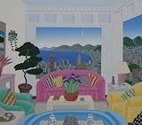 KOBE LIVING ROOM - Thomas McKnight Hand Signed and Numbered Limited Edition Silkscreen, Unframed