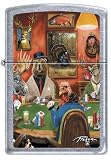 Zippo Custom Lighter - Linda Picken Artist Big Game Poker RARE!