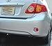 Rear Bumper Marker Chrome Trim Rings Fit 2009 - 2010 Toyota Corolla