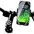 Koomus BikePro Smartphone Bike Mount Holder Cradle for iPhone 6 6 Plus 5S 5C 5 Samsung Galaxy and all Smartphones - Retail Packaging - Black