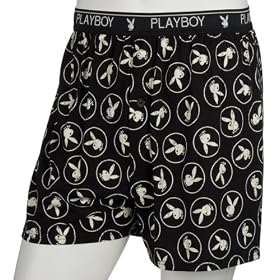 Playboy Men's Postcard Knit Boxer