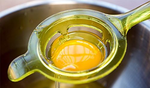 New design high-quality colorful hard silicon egg white separator egg yolk separator separates spoon