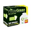 Pridegreen Biodegradable 13 Gallon White Tall Kitchen Trash Bags with Ties, 90-Count