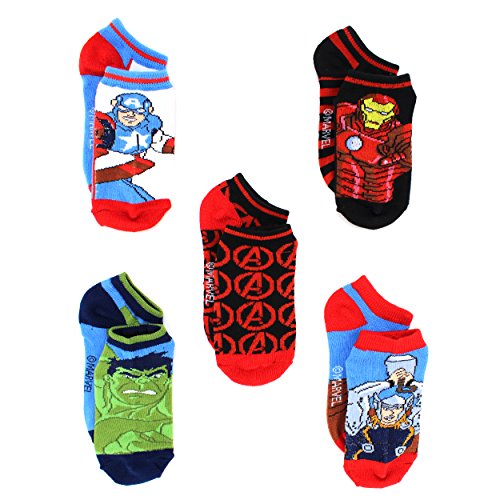 Marvel Avengers Boys 5 pack Socks (Toddler/Little Kid/Big Kid)