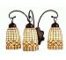 Meyda Tiffany 18784 3-Light Vanity, Mahogany Bronze