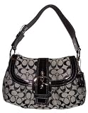Women’s Coach Purse Handbag Soho Pleated Signature Black Flap 15203 Review